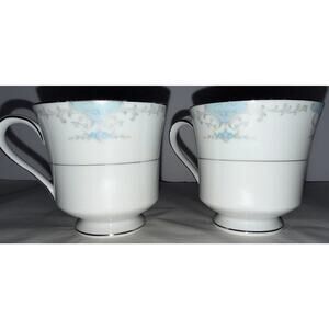 Heirloom by‎ Fashion Royale Fine China M-5915 Footed Teacups (Set of 2)